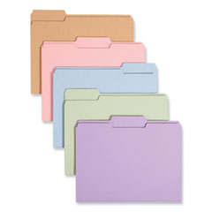 Colored File Folders, 1/3-Cut Tabs: Assorted, Letter Size, 0.75" Expansion, Assorted Colors, 100/Box