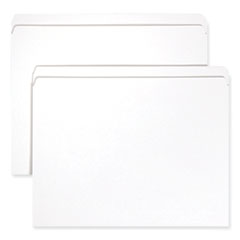 Smead™ Reinforced Top Tab Colored File Folders, Straight Tabs, Letter Size, 0.75" Expansion, White, 100/Box
