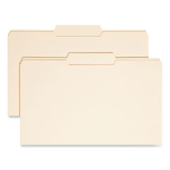 Smead™ Manila File Folders, 1/3-Cut Tabs: Center Position, Legal Size, 0.75" Expansion, Manila, 100/Box