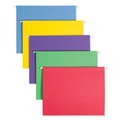 Smead™ Color Hanging Folders with 1/3 Cut Tabs, Letter Size, 1/3-Cut Tabs, Assorted Colors, 25/Box