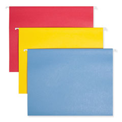 Smead™ TUFF Hanging Folders with Easy Slide Tab, Letter Size, 1/3-Cut Tabs, Assorted Colors, 15/Box
