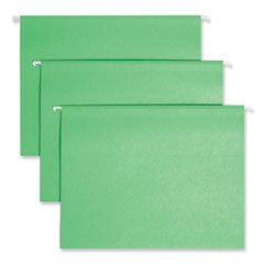 Smead™ TUFF Hanging Folders with Easy Slide Tab, Letter Size, 1/3-Cut Tabs, Green, 18/Box