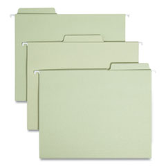 Smead™ FasTab Hanging Folders, Letter Size, 1/3-Cut Tabs, Moss, 20/Box
