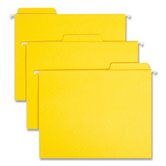 Smead™ FasTab Hanging Folders, Letter Size, 1/3-Cut Tabs, Yellow, 20/Box