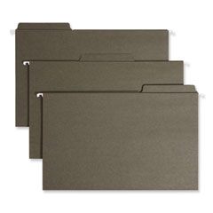 Smead™ FasTab Hanging Folders, Legal Size, 1/3-Cut Tabs, Standard Green, 20/Box