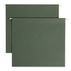 Smead™ Box Bottom Hanging File Folders, 3" Capacity, Letter Size, Standard Green, 25/Box