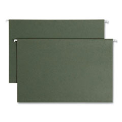 Box Bottom Hanging File Folders, 1" Capacity, Legal Size, Standard Green, 25/Box