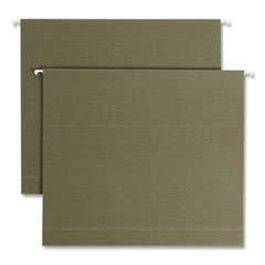 Smead™ Box Bottom Hanging File Folders, 2" Capacity, Letter Size, Standard Green, 25/Box