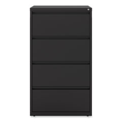 Alera® Lateral File, 4 Legal/Letter-Size File Drawers, Black, 30" x 18.63" x 52.5"