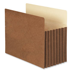 Redrope TUFF Pocket Drop-Front File Pockets with Fully Lined Gussets, 7" Expansion, Letter Size, Redrope, 5/Box