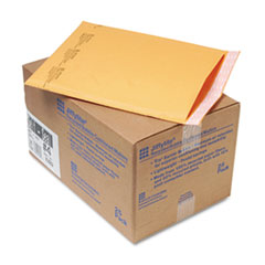 Sealed Air Jiffylite Self-Seal Bubble Mailer, #4, Barrier Bubble Lining, Self-Adhesive Closure, 9.5 x 14.5, Golden Kraft, 25/Carton