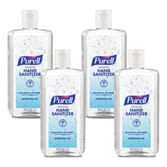PURELL® Advanced Hand Sanitizer Refreshing Gel, 1 L Flip Cap Bottle, Clean Scent, 4/Carton