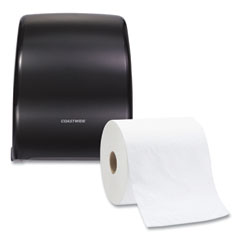 Coastwide Professional™ Manual Auto-Cut Hardwound Paper Towel Dispenser, 12.76 x 10 x 15.88, Black