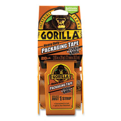 Gorilla® Heavy Duty Tough & Wide Packaging Tape with Dispenser