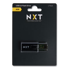 USB 2.0 Type-A Flash Drive, 8 GB, Black NXT61128