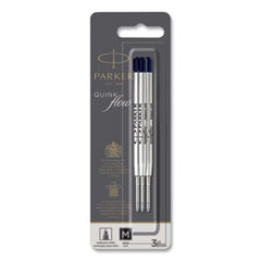 Parker® Quinkflow Refill for Parker Ballpoint Pen, Medium Tip, Black Ink, 3/Pack