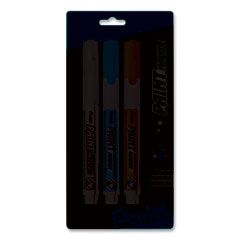 Pentel® Opaque Bullet Tip Paint Markers, Medium Bullet Tip, Assorted Colors, 3/Pack