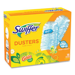 Swiffer® Dusters Refill, Dust Lock Fiber, Blue, Gain Original Scent, 18/Pack