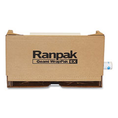 Ranpak WrapPak Ex Expandable Honeycomb and Tissue Wrap, Brown Kraft/White, 14" x 750 ft Roll in Dispenser Box