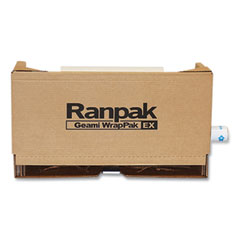 Ranpak WrapPak Ex Expandable Honeycomb and Tissue Wrap, Brown Kraft/White, 14" x 450 ft Roll in Dispenser Box