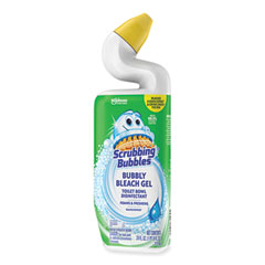 Scrubbing Bubbles® Bubbly Bleach Gel Disinfecting Toilet Bowl Cleaner, Rainshower Scent, 24 oz Bottle