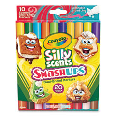 Crayola® Silly Scents Smash Up Dual Ended Markers, Broad Tip, Assorted, 10/Pack
