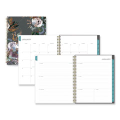 Blue Sky® Kelly Ventura Midnight Garden Weekly/Monthly Planner, Floral Artwork, 11 x 8.5, Multicolor Cover, 12-Month (Jan to Dec): 2024