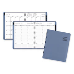 AT-A-GLANCE® Contemporary Weekly/Monthly Planner, 11.38 x 9, Slate Blue Cover, 12-Month (Jan to Dec): 2024