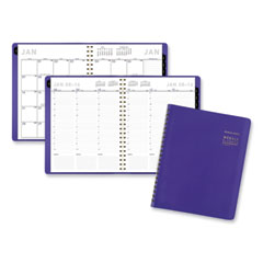 AT-A-GLANCE® Contemporary Weekly/Monthly Planner, 11.38 x 9, Purple Cover, 12-Month (Jan to Dec): 2024