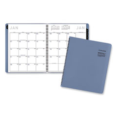 AT-A-GLANCE® Contemporary Monthly Planner, 11.38 x 9.63, Blue Cover, 12-Month (Jan to Dec): 2024