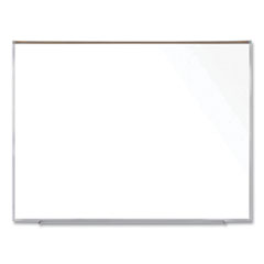 Ghent Magnetic Porcelain Whiteboard with Aluminum Frame and Maprail