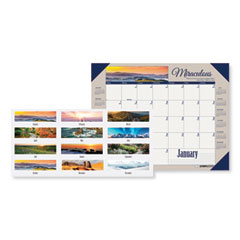 House of Doolittle(TM) Earthscapes(TM) 100% Recycled Motivational Monthly Desk Pad Calendar
