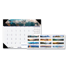 House of Doolittle™ Earthscapes™ 100% Recycled Mountains of the World Monthly Desk Pad Calendar