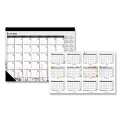 House of Doolittle™ 100% Recycled Wild Flower Desk Pad Calendar