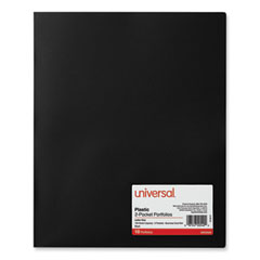 Universal® Two-Pocket Plastic Folders