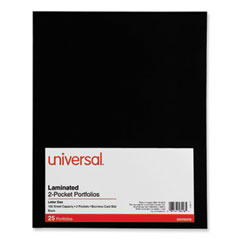 Universal® Laminated Two-Pocket Folder