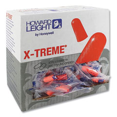 Howard Leight® by Honeywell X-TREME Uncorded Disposable Earplugs, Uncorded, One Size Fits Most, 32 dB, Orange, 2,000/Carton