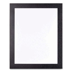 deflecto® Self Adhesive Sign Holders, 8.5 x 11 Insert, Clear with Black Border, 2/Pack