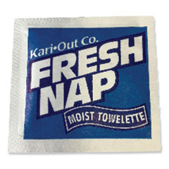 Kari-Out® Fresh Nap Moist Towelettes, Individually Wrapped, 7 x 5, Citrus Scent, 1,000/Carton