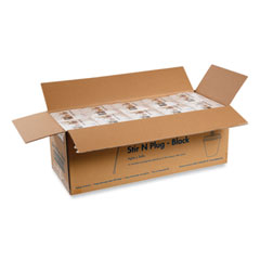 AmerCareRoyal® Beverage Plugs, Black, 200/Box, 10 Boxes/Carton