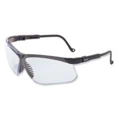 Genesis Safety Eyewear, Black Nylon Frame, Clear Polycarbonate Lens