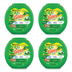 Gain® Flings Detergent Pods, Original, 76 Pods/Tub, 4 Tubs/Carton