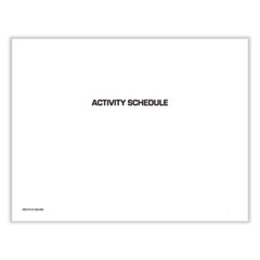7510016650585 Activity Schedule, 11 x 9, White Cover, 12-Month (Jan to Dec): 2024, 10/Pack