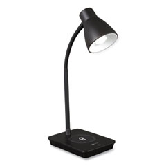 OttLite® Wellness Series Infuse LED Desk Lamp with Wireless and USB Charging, 15.5" High, Black, Ships in 1-3 Business Days