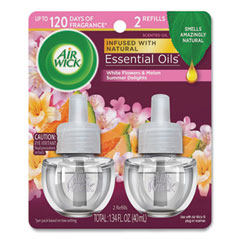 Air Wick® Life Scents Scented Oil Refills, Summer Delights, 0.67 oz, 2/Pack, 6 Packs/Carton