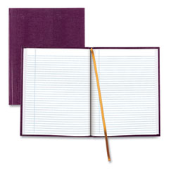 Blueline® Executive Notebook with Ribbon Bookmark,1 Subject, Medium/College Rule, Grape Cover, (75) 10.75 x 8.5 Sheets