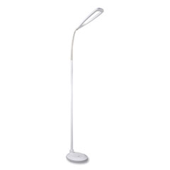 Wellness Series Flex LED Floor Lamp, 49" to 71" High, White