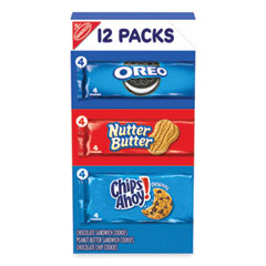 Nabisco® Variety Pack Cookies, Assorted, 20 oz Box, 12 Packs/Box