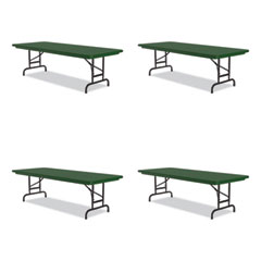 Correll® Commercial Height Adjustable Plastic Folding Tables