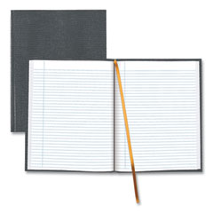 Blueline® Executive Notebook with Ribbon Bookmark, 1 Subject, Medium/College Rule, Cool Gray Cover, (75) 10.75 x 8.5 Sheets